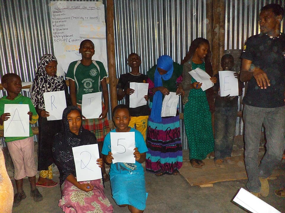 Young people participating in a right to health workshop in Nairobi, Kenya